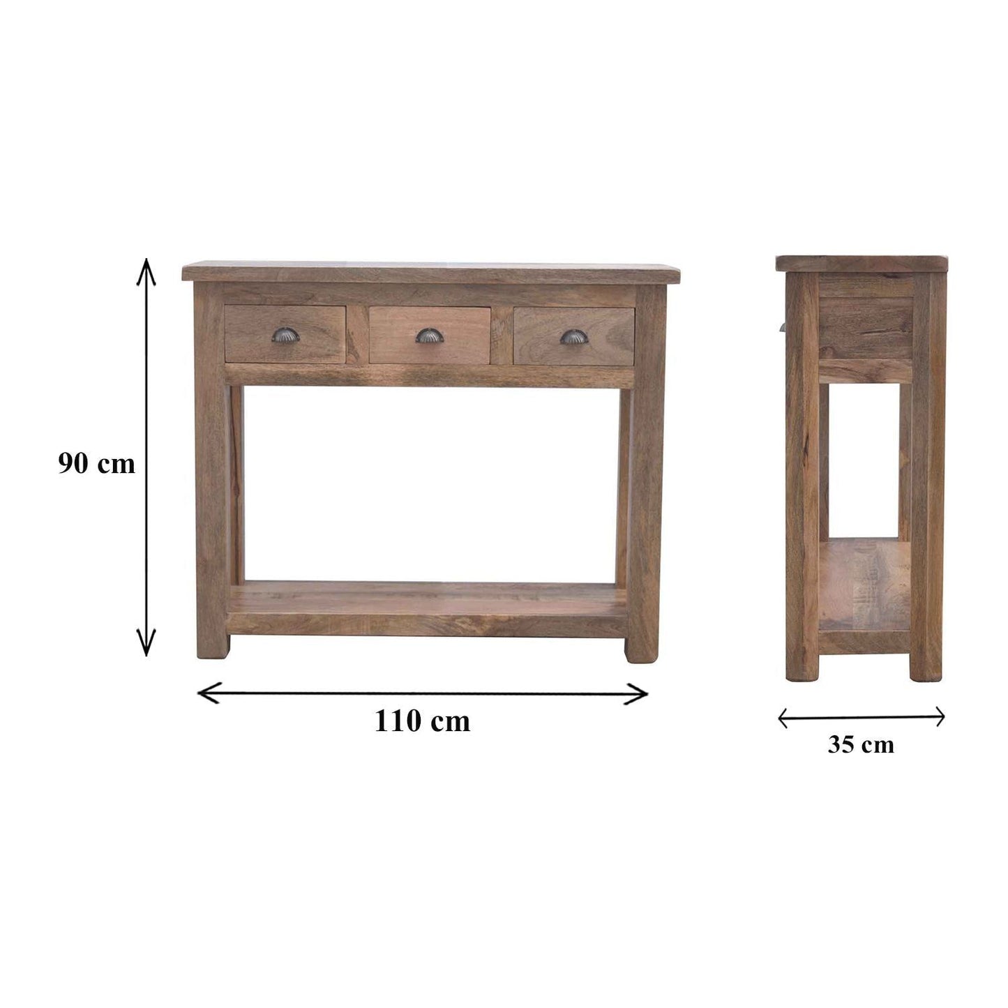 3 Drawer Hallway Console Living with Luxury