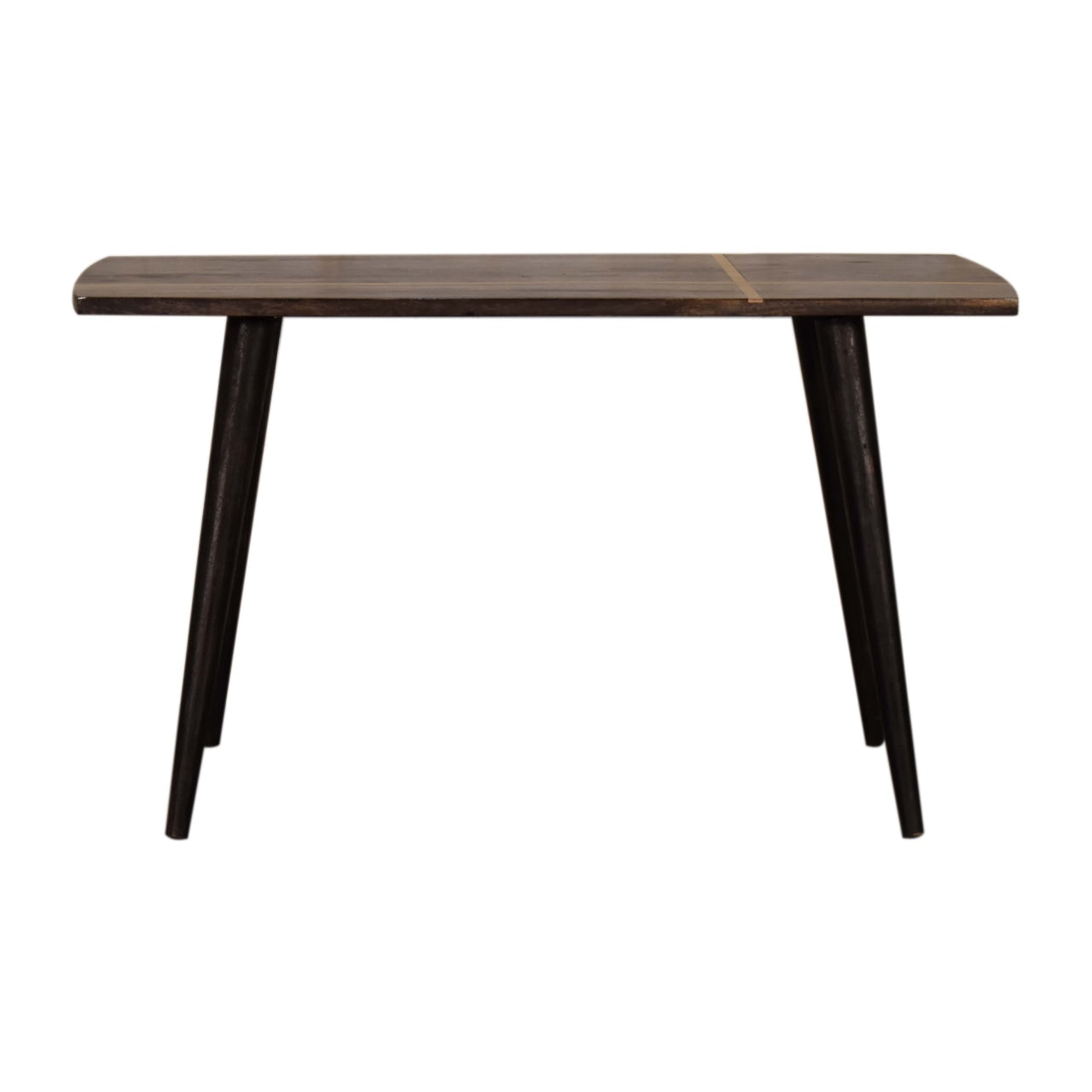 Ash Black Brass Inlay Coffee Table Living with Luxury