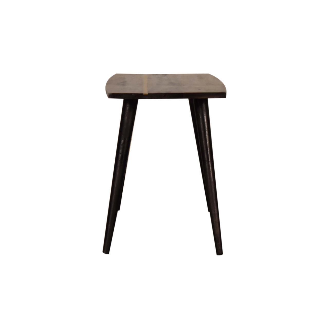 Ash Black Brass Inlay Coffee Table Living with Luxury