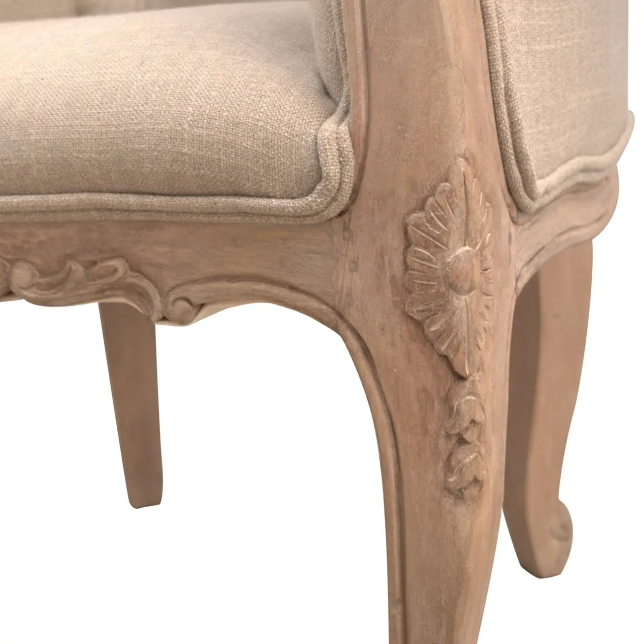 French Style Deep Button Chair - Living with Luxury