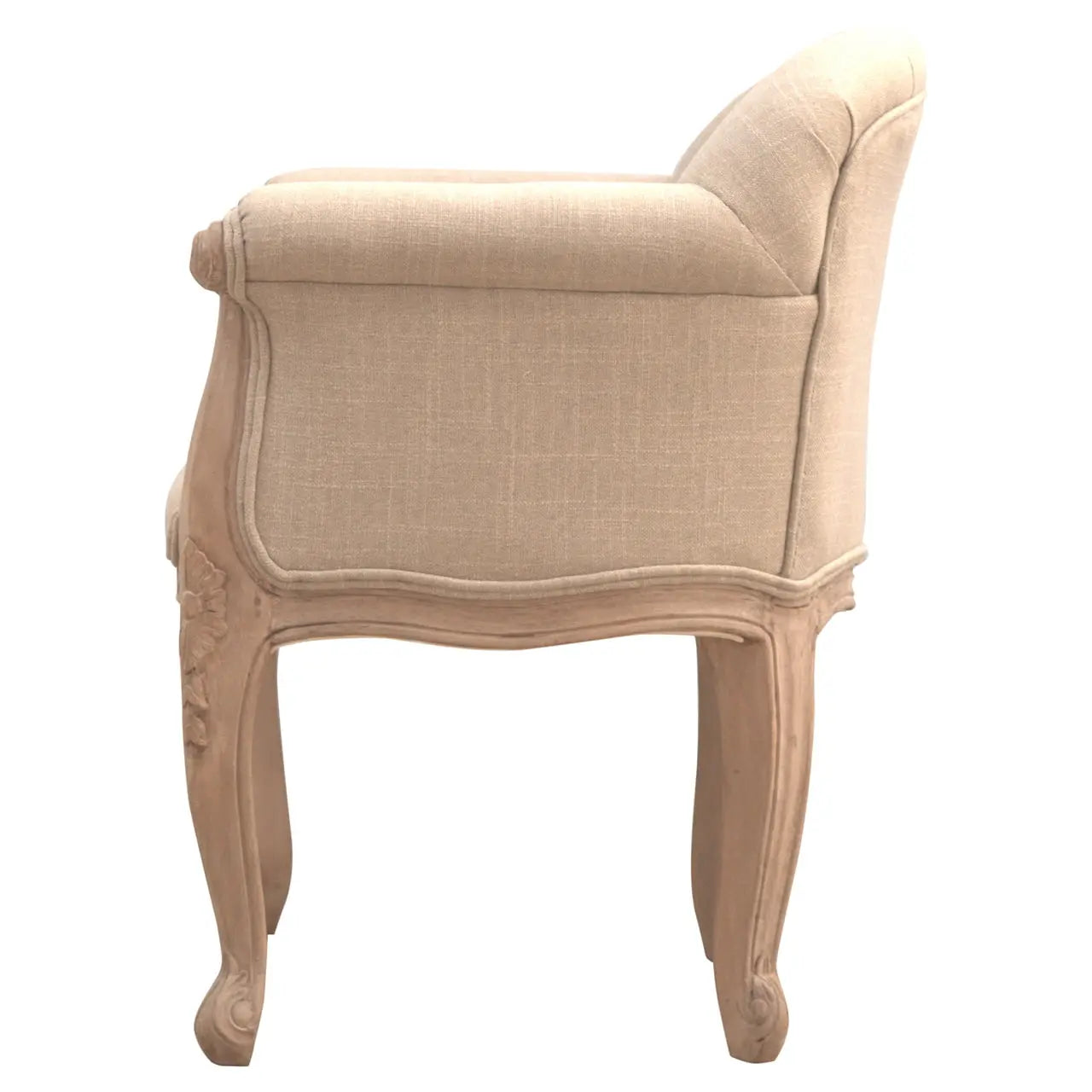 French Style Deep Button Chair - Living with Luxury