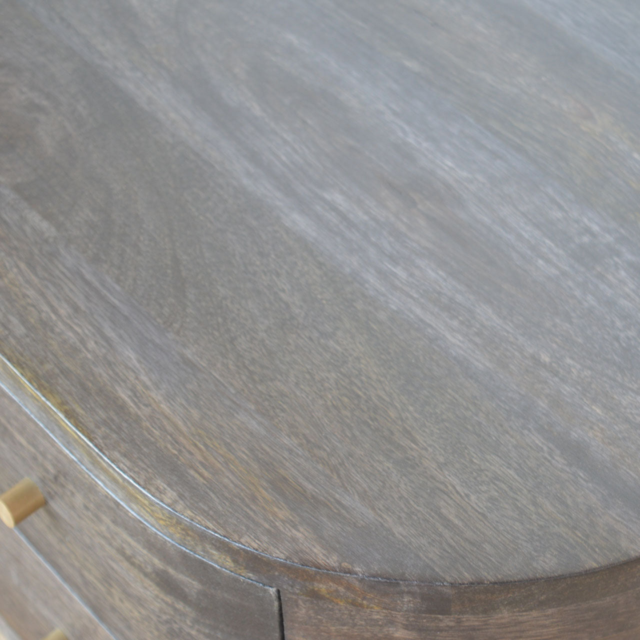 Ash Black Bedside with Brass Legs Living with Luxury