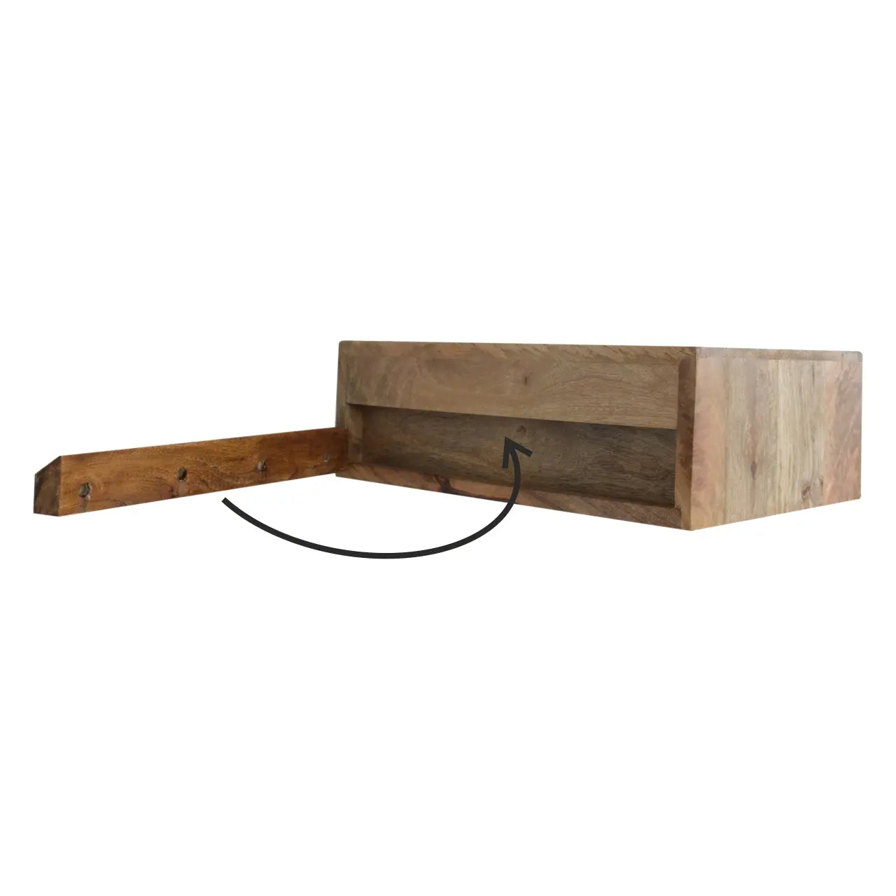 Wall Mounted Brass Inlay Bedside - Living with Luxury