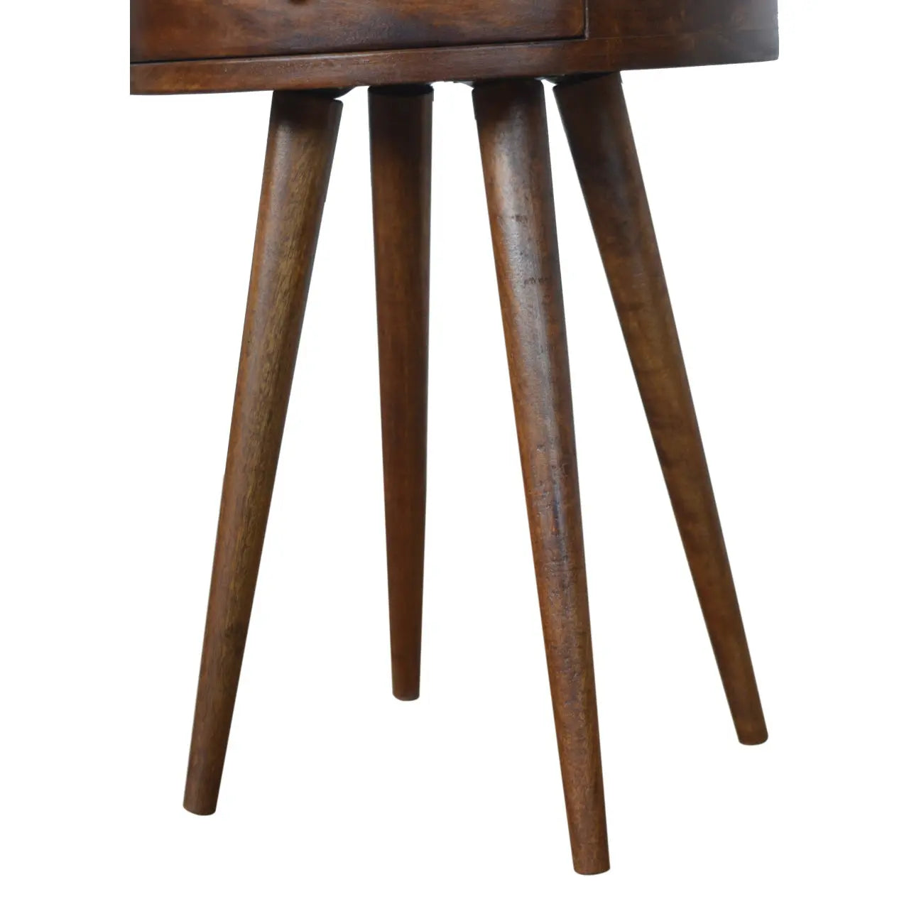 Nordic Chestnut Circular Bedside - Living with Luxury