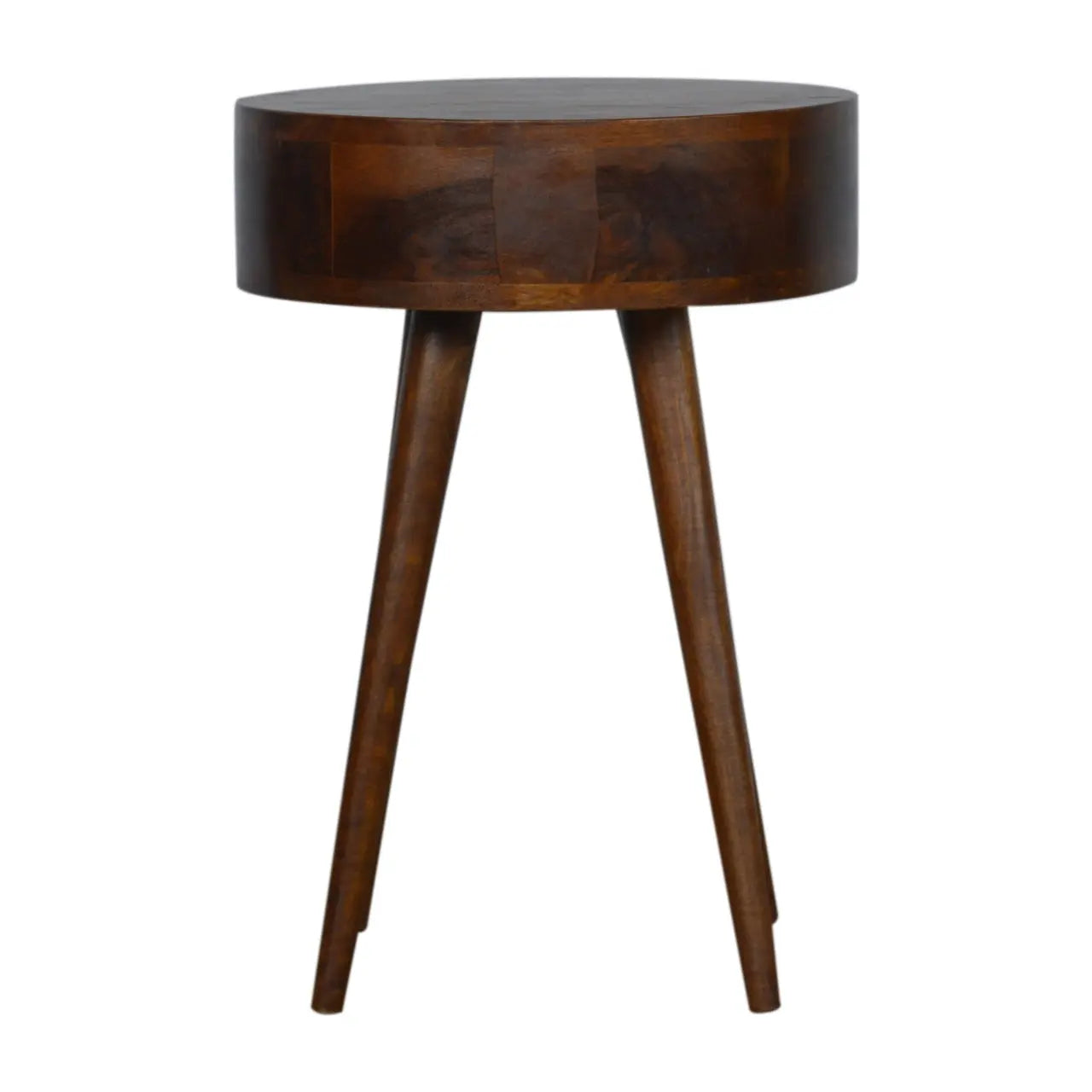 Nordic Chestnut Circular Bedside - Living with Luxury