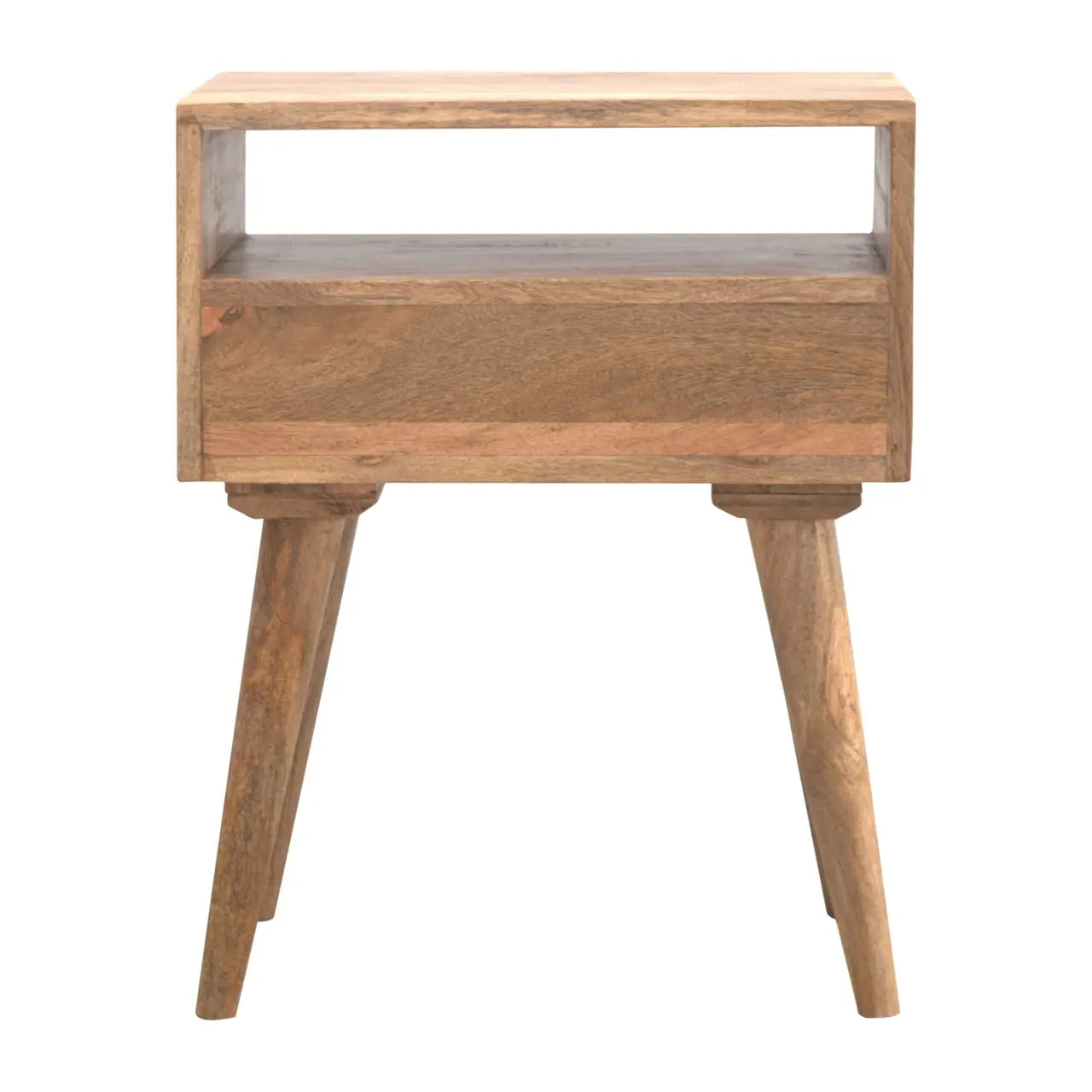 Modern Bedside with Open Slot - Living with Luxury