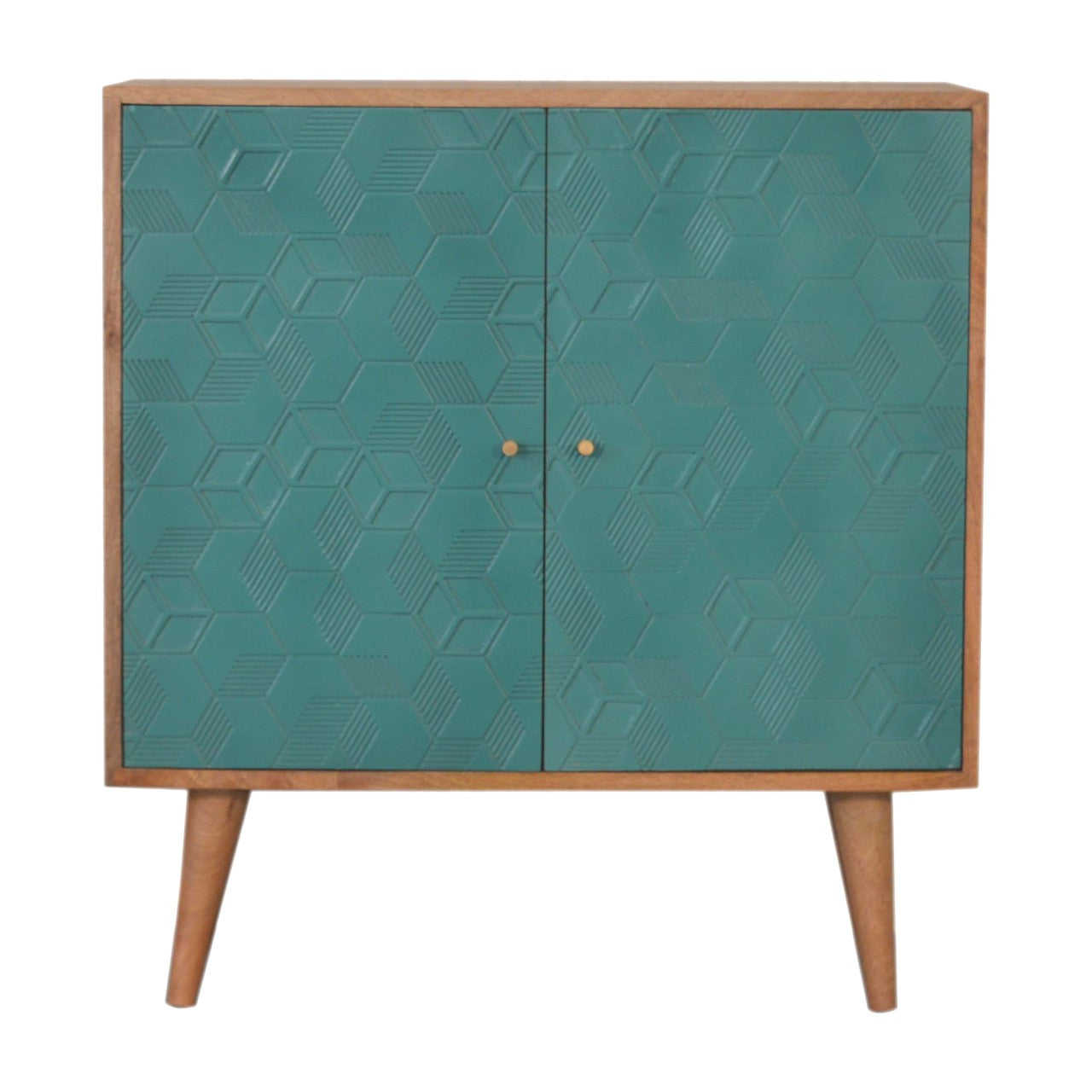 Acadia Teal Cabinet Living with Luxury