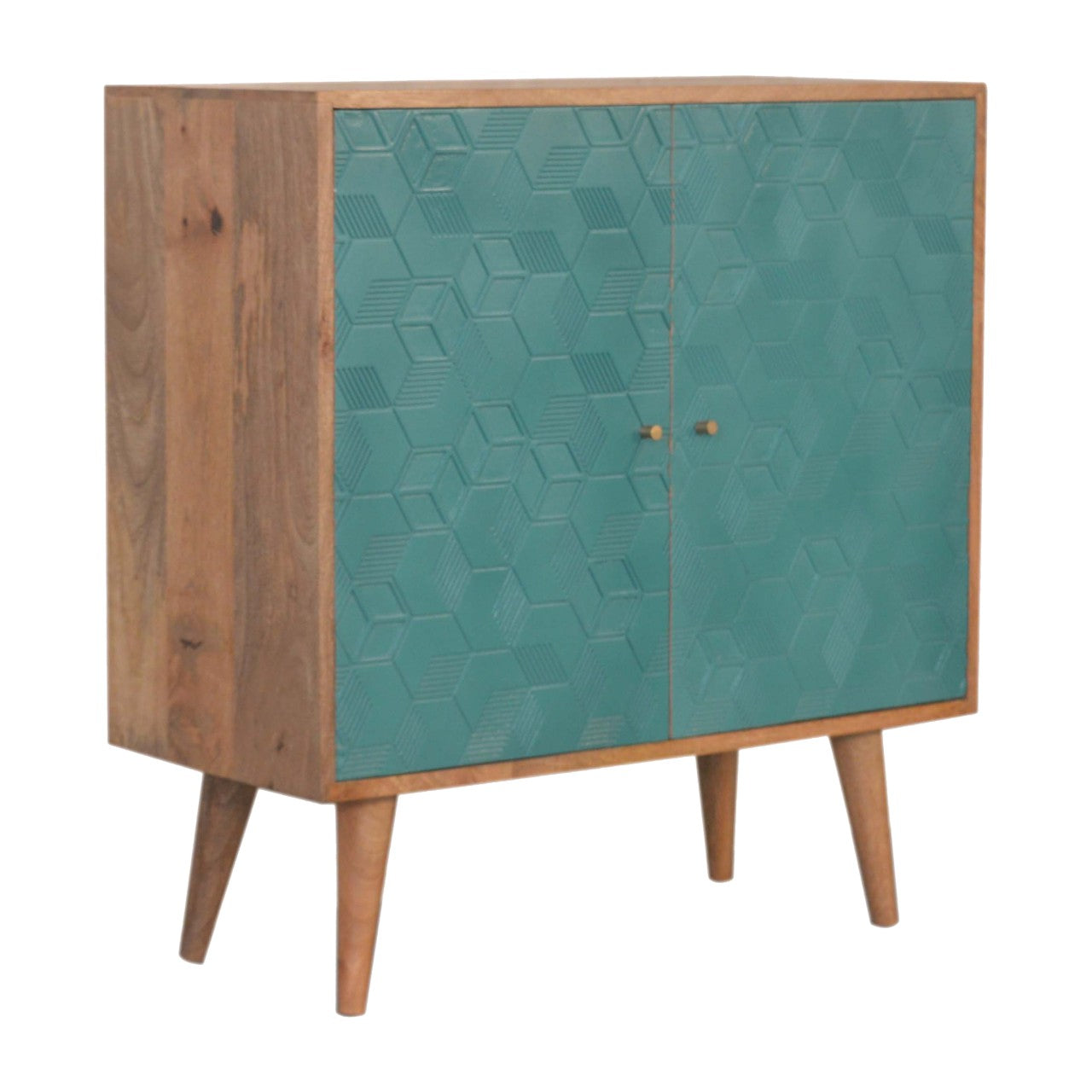 Acadia Teal Cabinet Living with Luxury