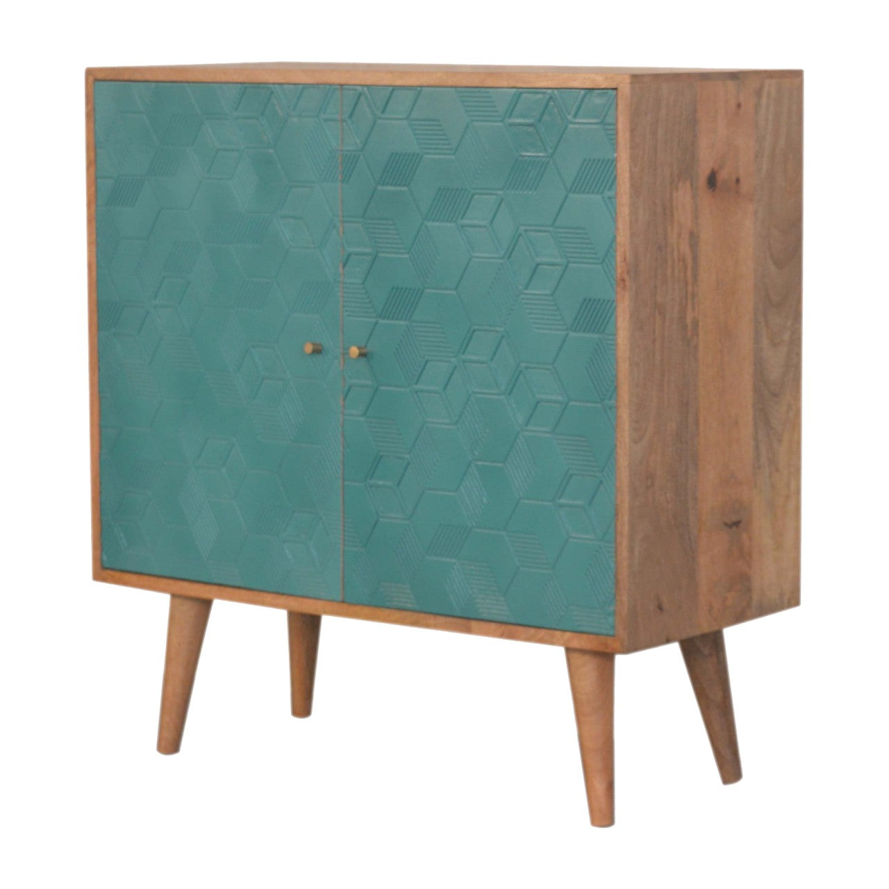 Acadia Teal Cabinet Living with Luxury