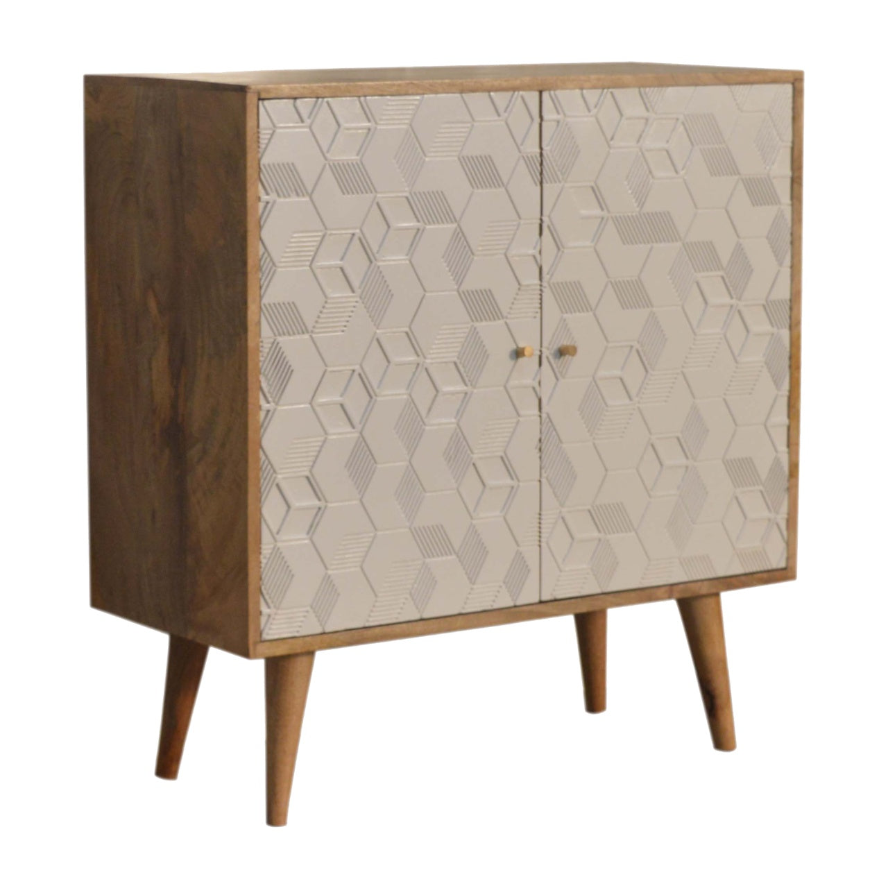 Acadia White Cabinet Living with Luxury
