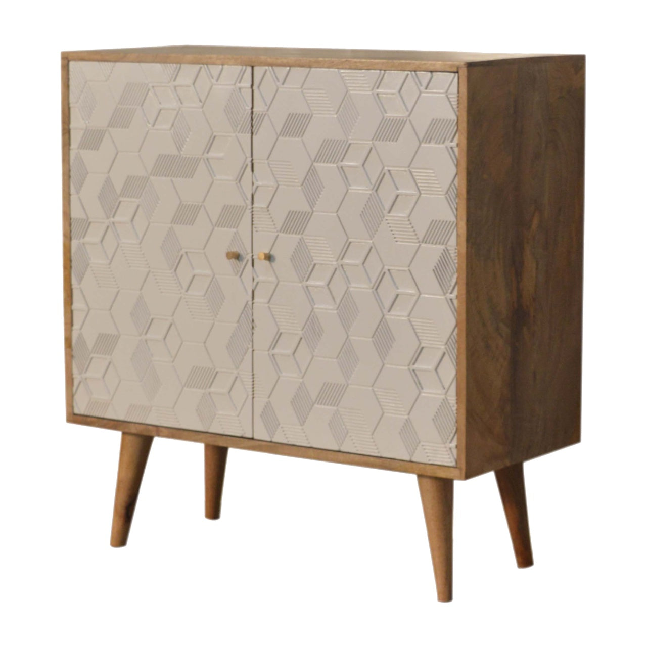 Acadia White Cabinet Living with Luxury