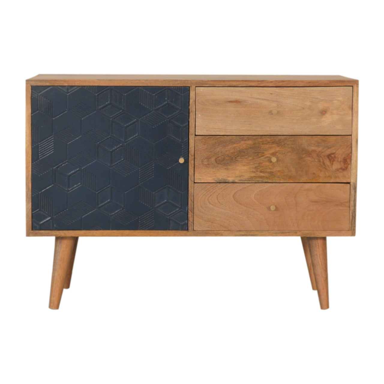 Acadia Black Cabinet with Drawers Living with Luxury