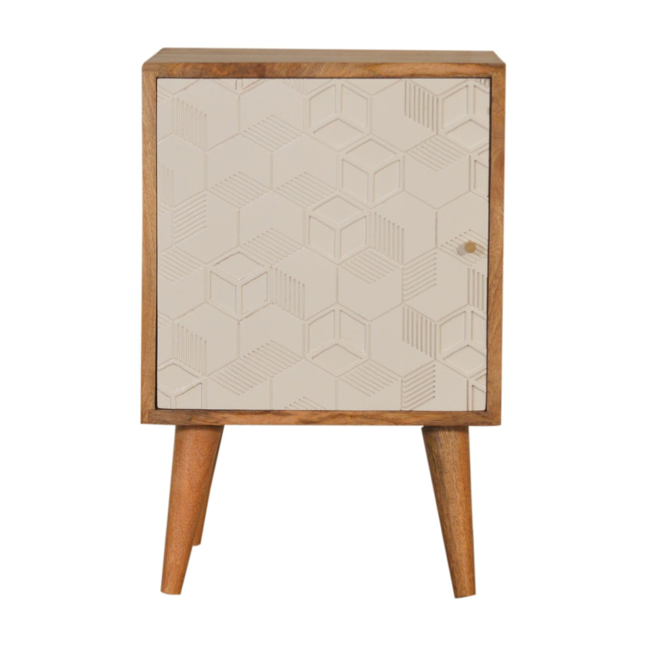 Acadia White Door Bedside Living with Luxury