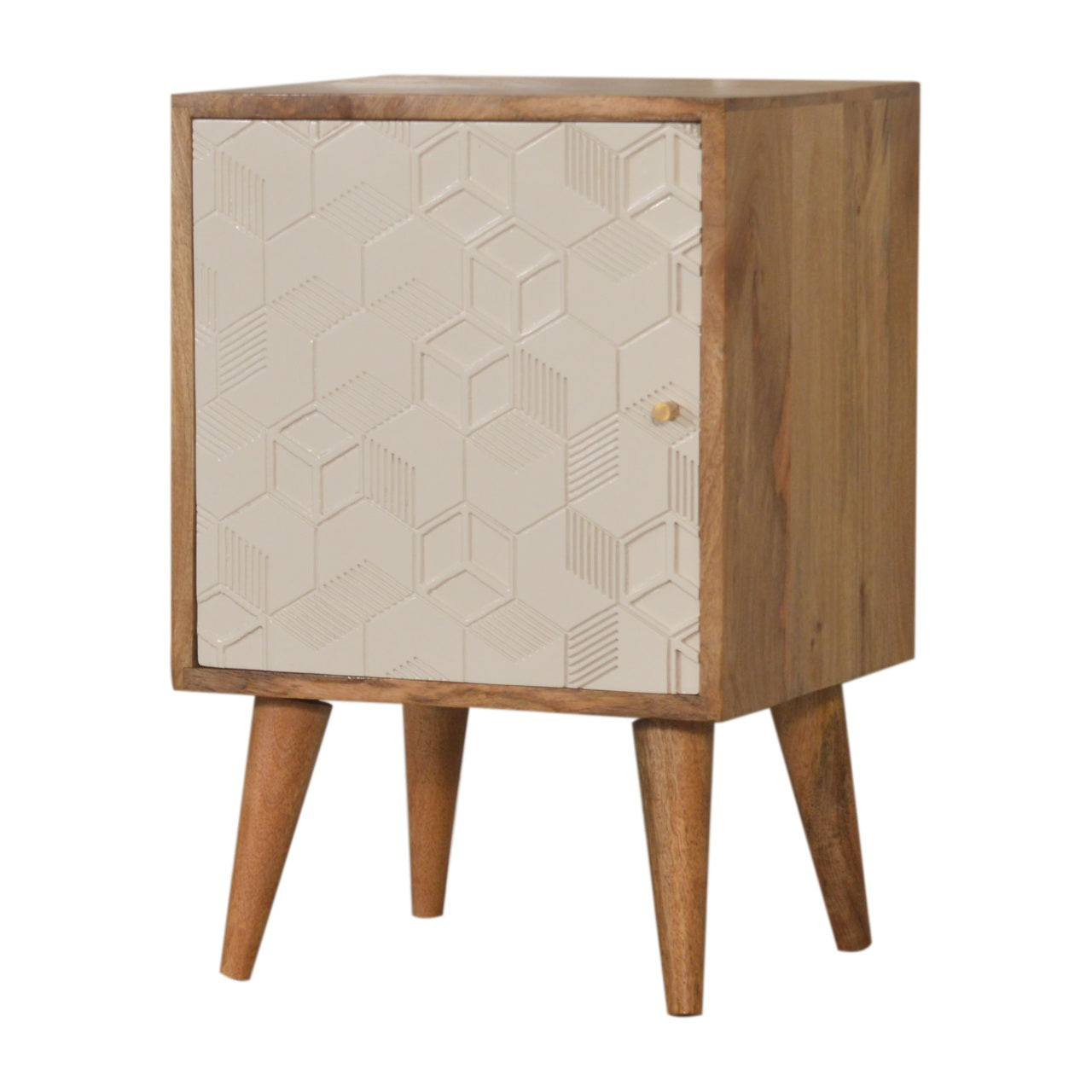 Acadia White Door Bedside Living with Luxury