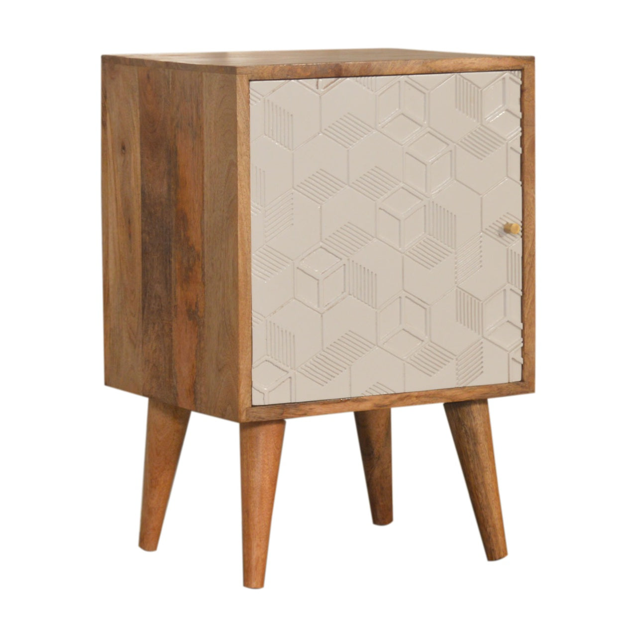 Acadia White Door Bedside Living with Luxury