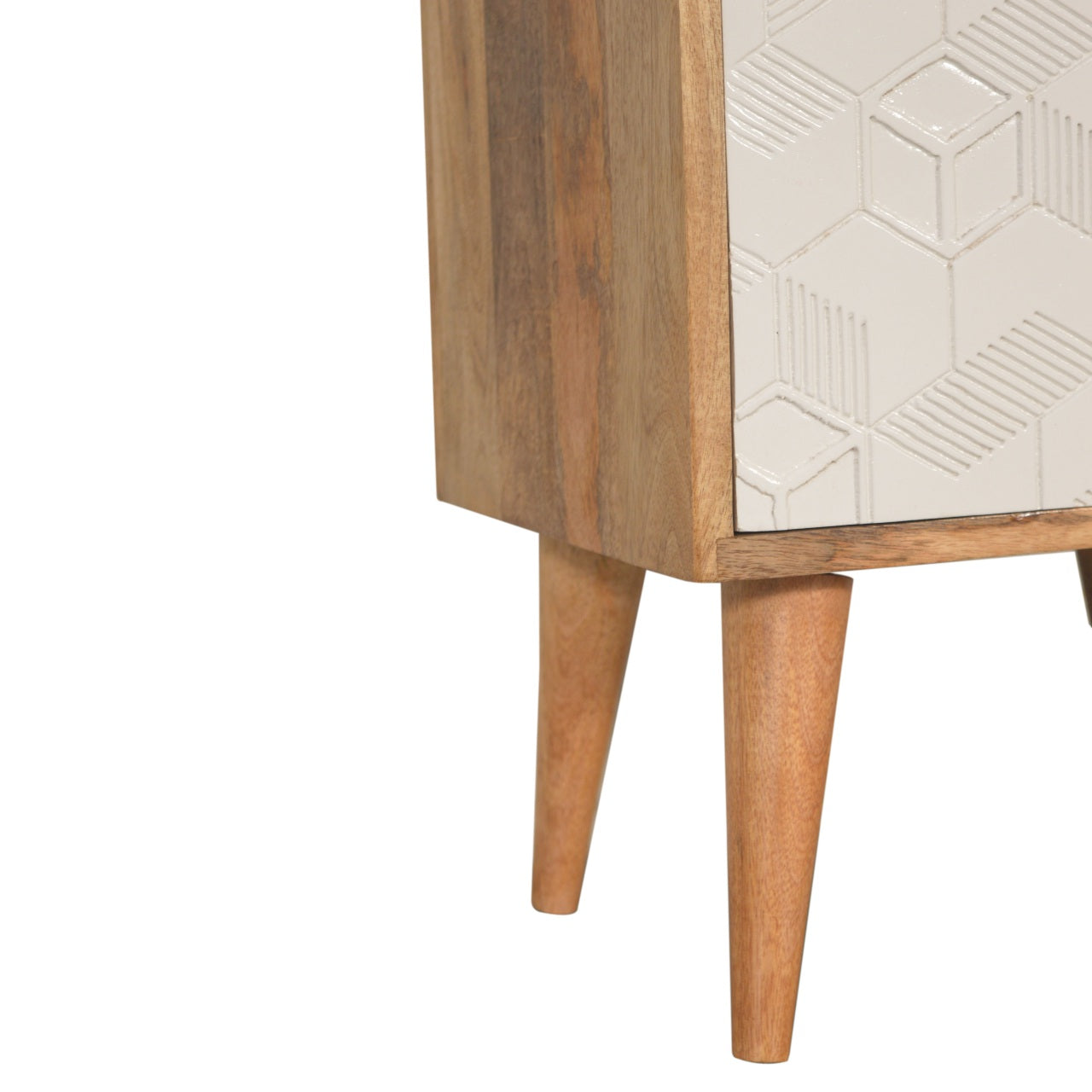 Acadia White Door Bedside Living with Luxury