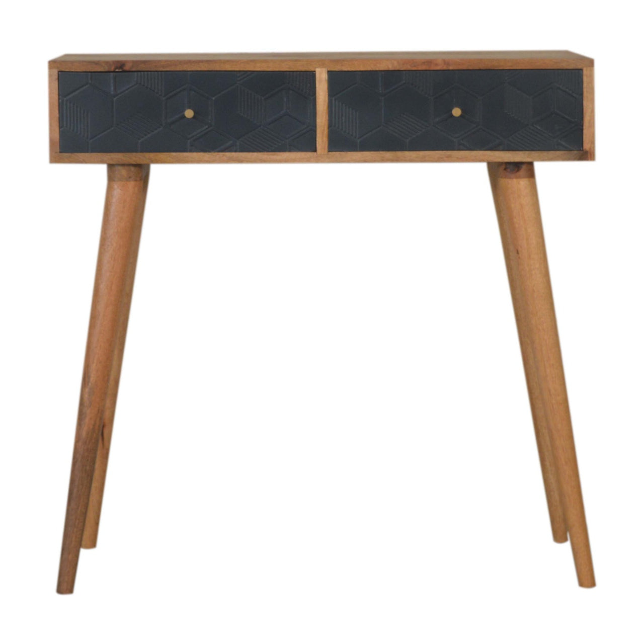 Acadia Black Console Table Living with Luxury