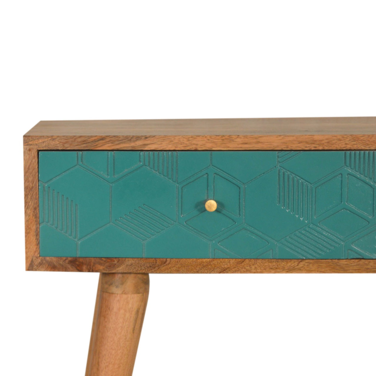 Acadia Teal Console Table Living with Luxury