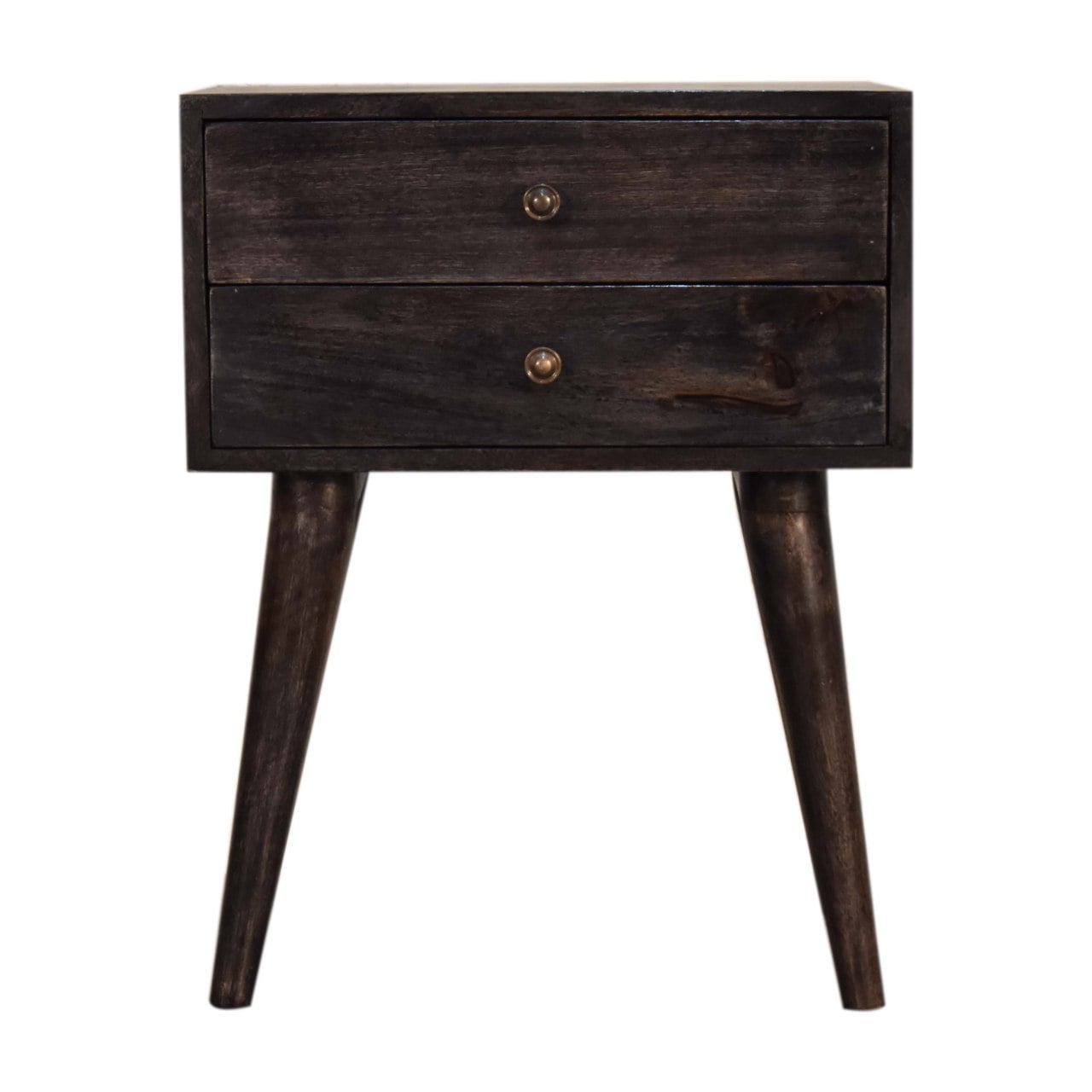 Ash Black Modern Solid Wood Bedside Living with Luxury