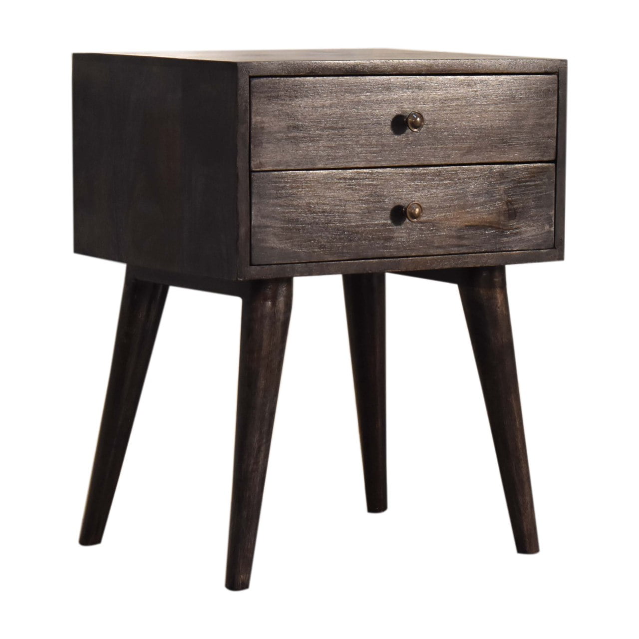 Ash Black Modern Solid Wood Bedside Living with Luxury