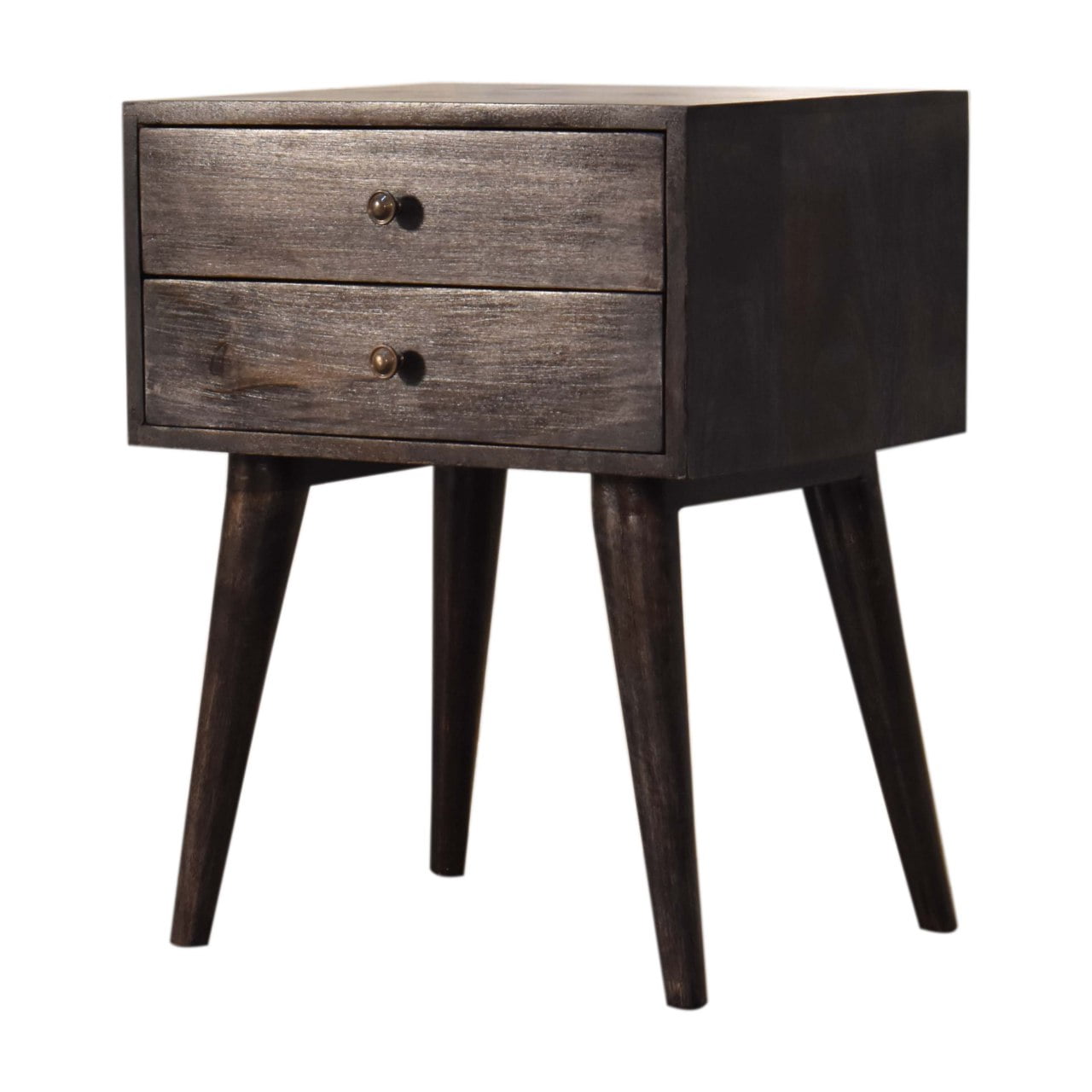 Ash Black Modern Solid Wood Bedside Living with Luxury