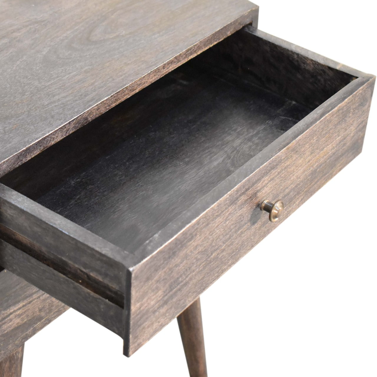 Ash Black Modern Solid Wood Bedside Living with Luxury