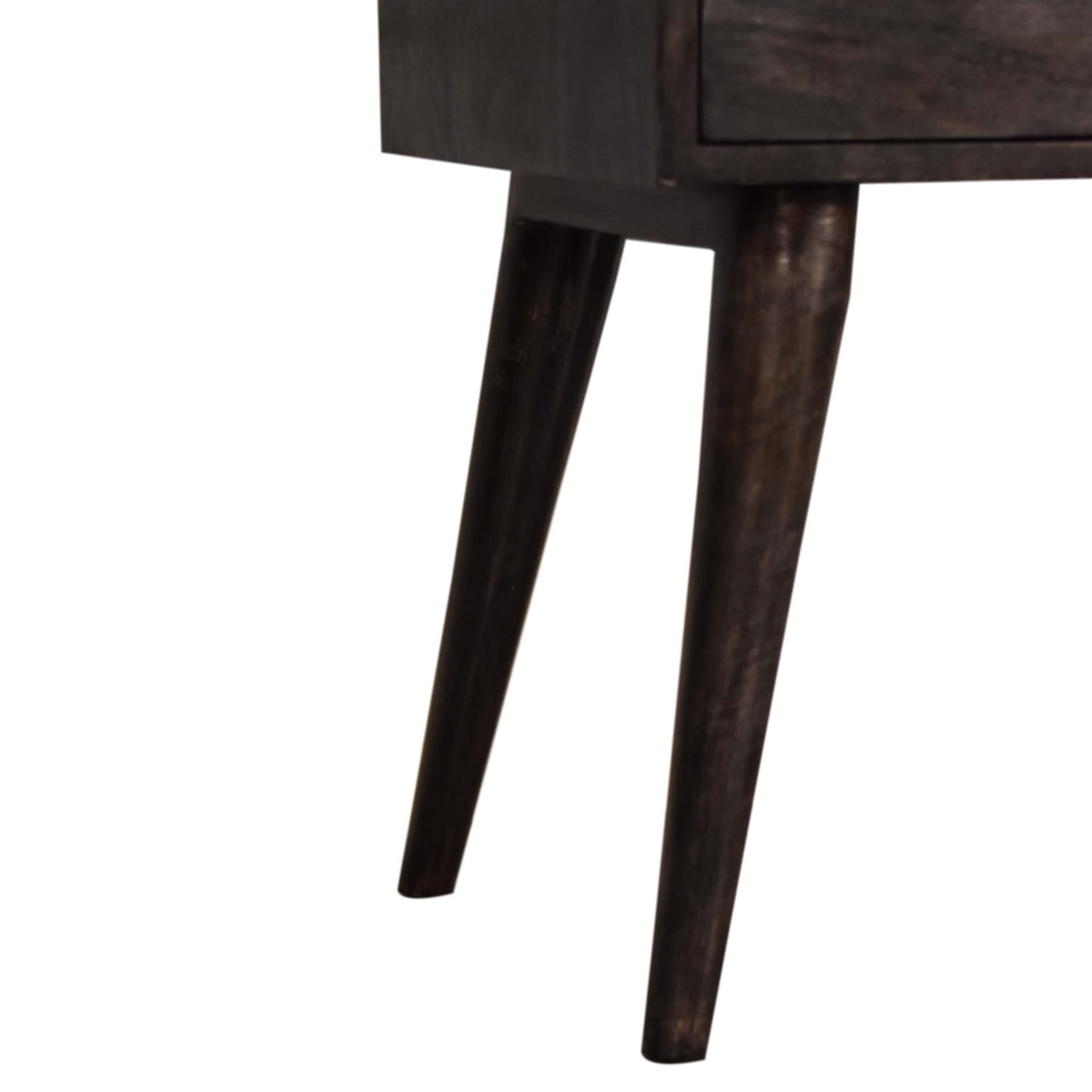 Ash Black Modern Solid Wood Bedside Living with Luxury