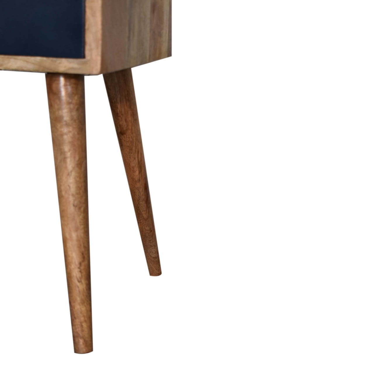 Mini Navy Blue Hand Painted Bedside - Living with Luxury