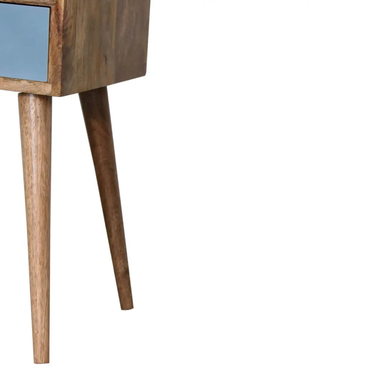 Mini Blue Hand Painted Bedside - Living with Luxury