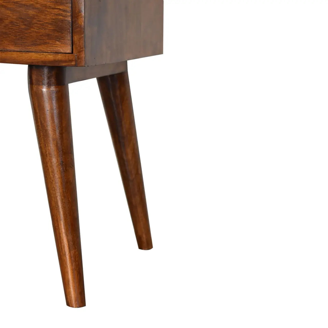 Modern Chestnut Solid Wood Bedside - Living with Luxury