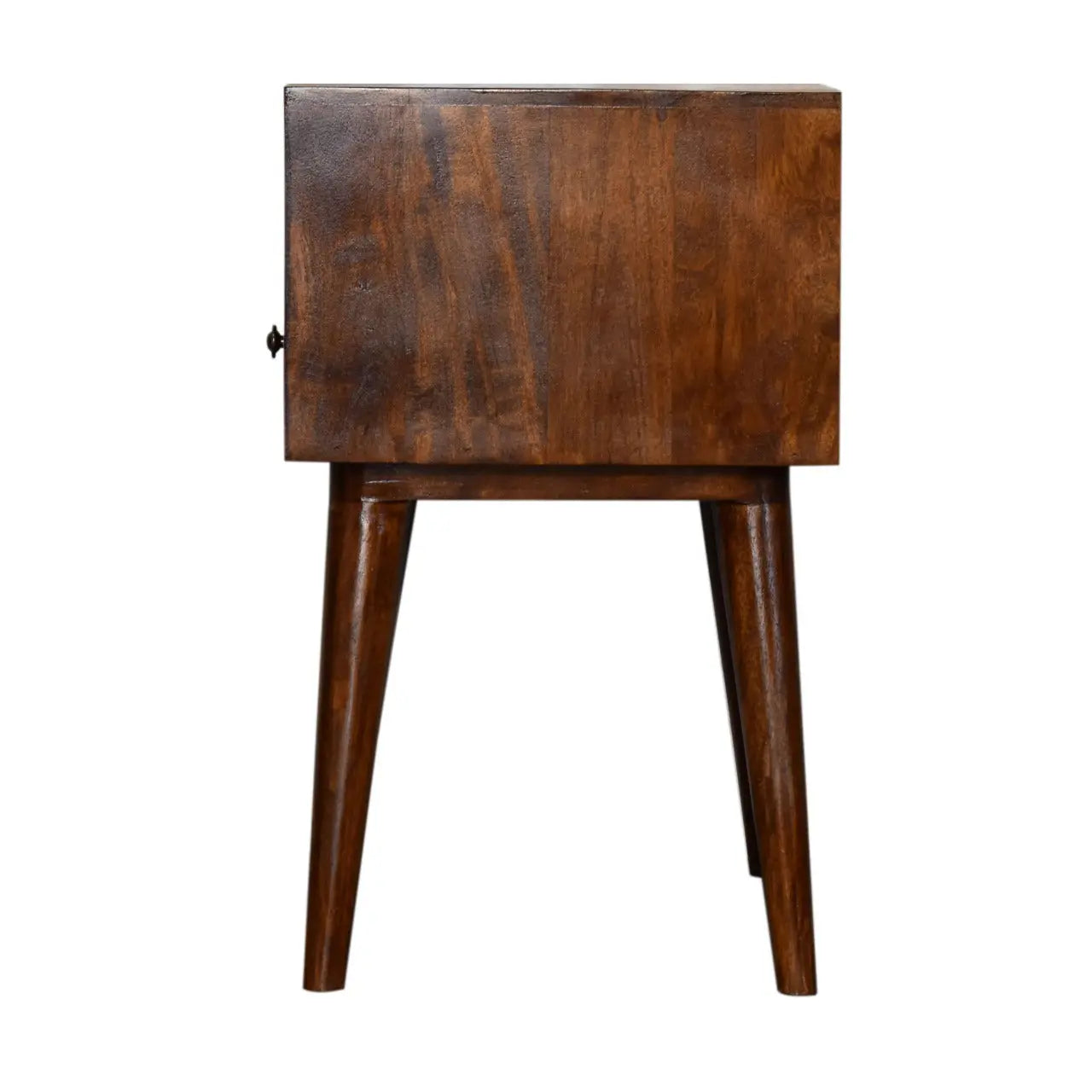 Modern Chestnut Solid Wood Bedside - Living with Luxury