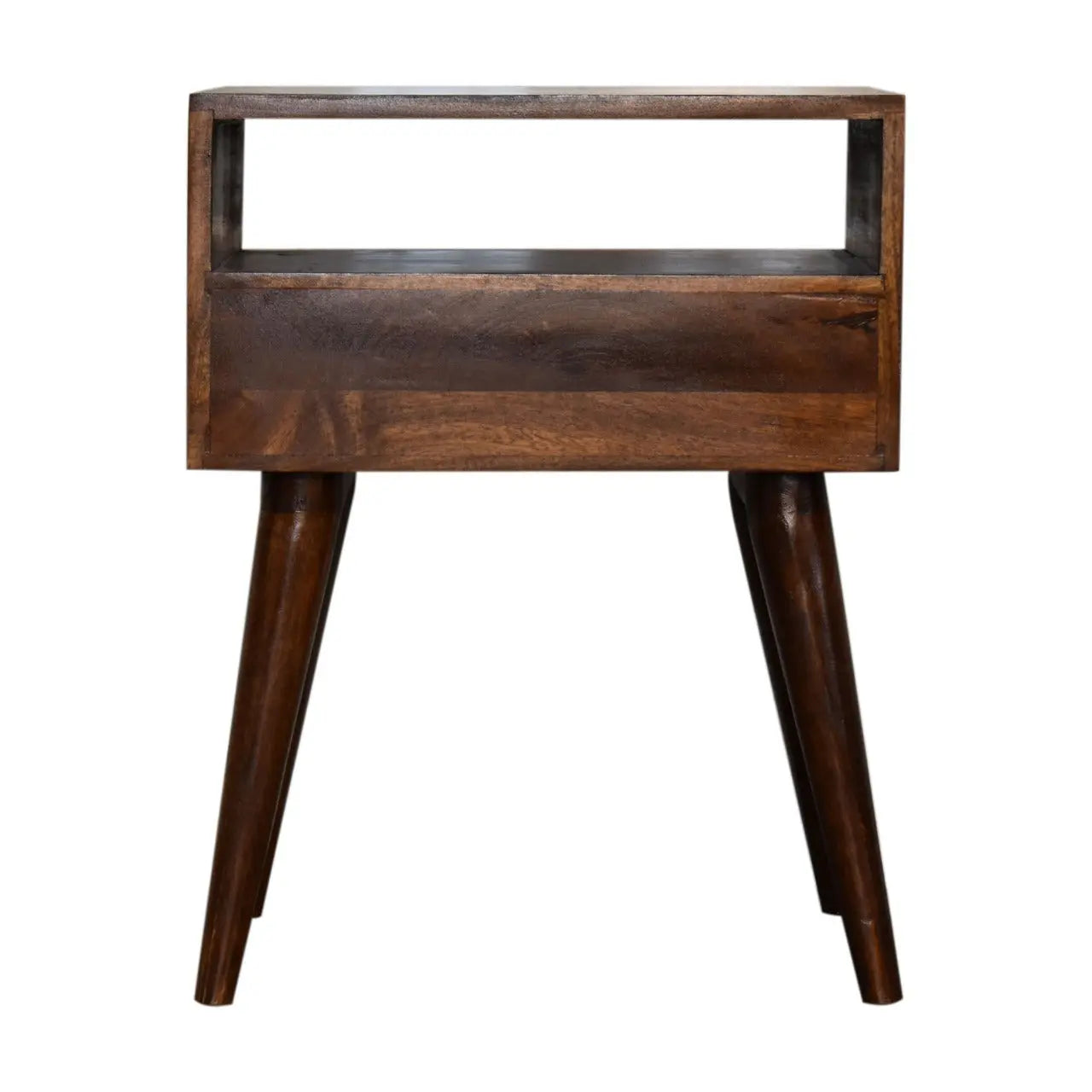 Modern Chestnut Solid Wood Bedside - Living with Luxury