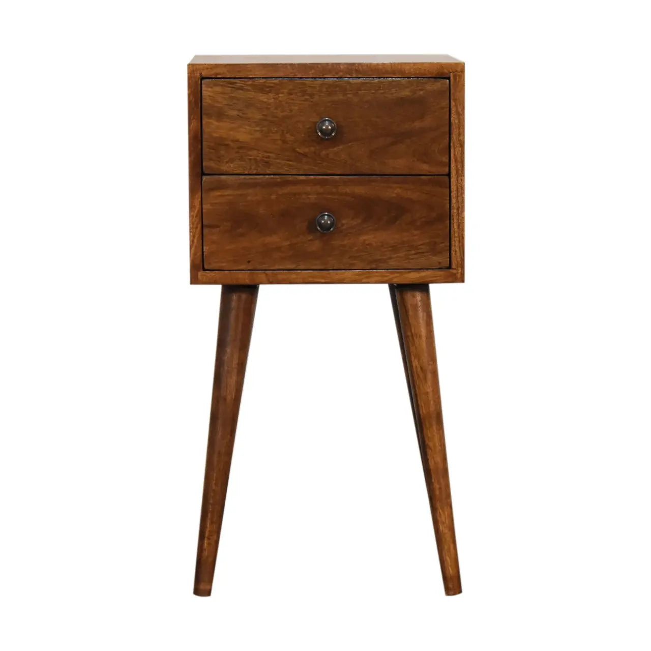 Mini 2 Drawer Chestnut Bedside - Living with Luxury