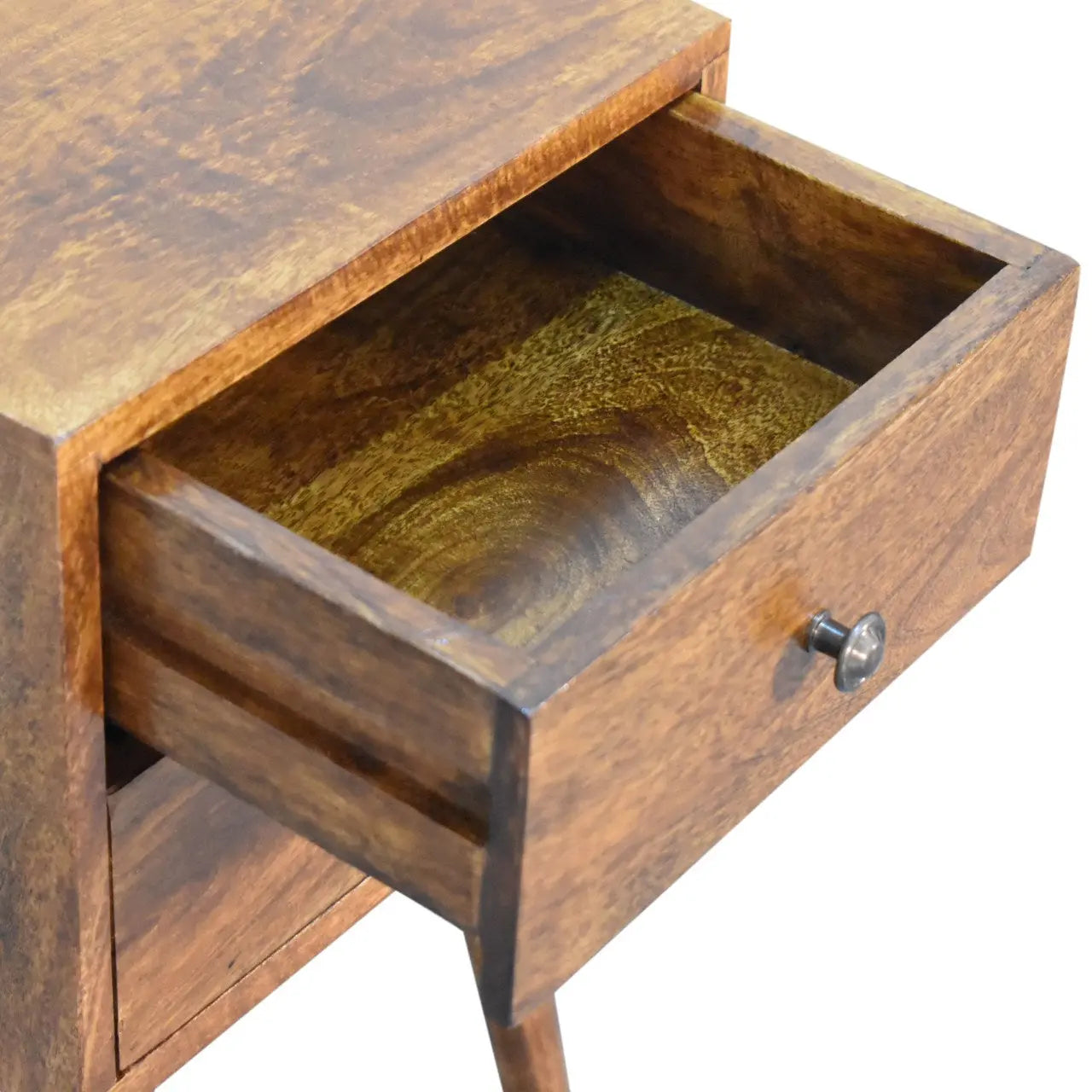 Mini 2 Drawer Chestnut Bedside - Living with Luxury