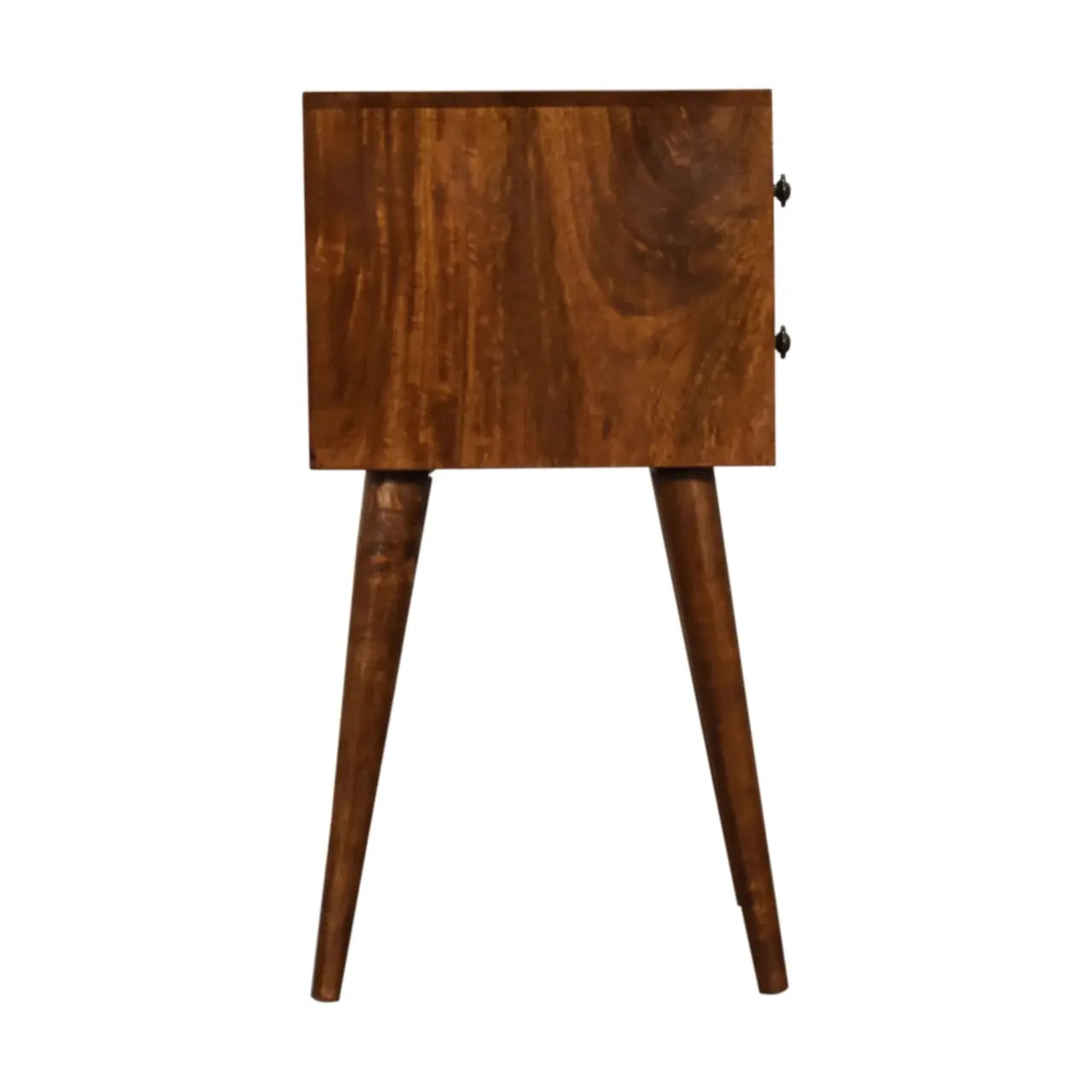 Mini 2 Drawer Chestnut Bedside - Living with Luxury