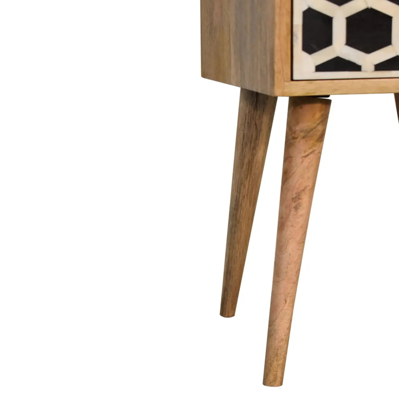 Mini Bone Inlay 2 Drawer Bedside - Living with Luxury
