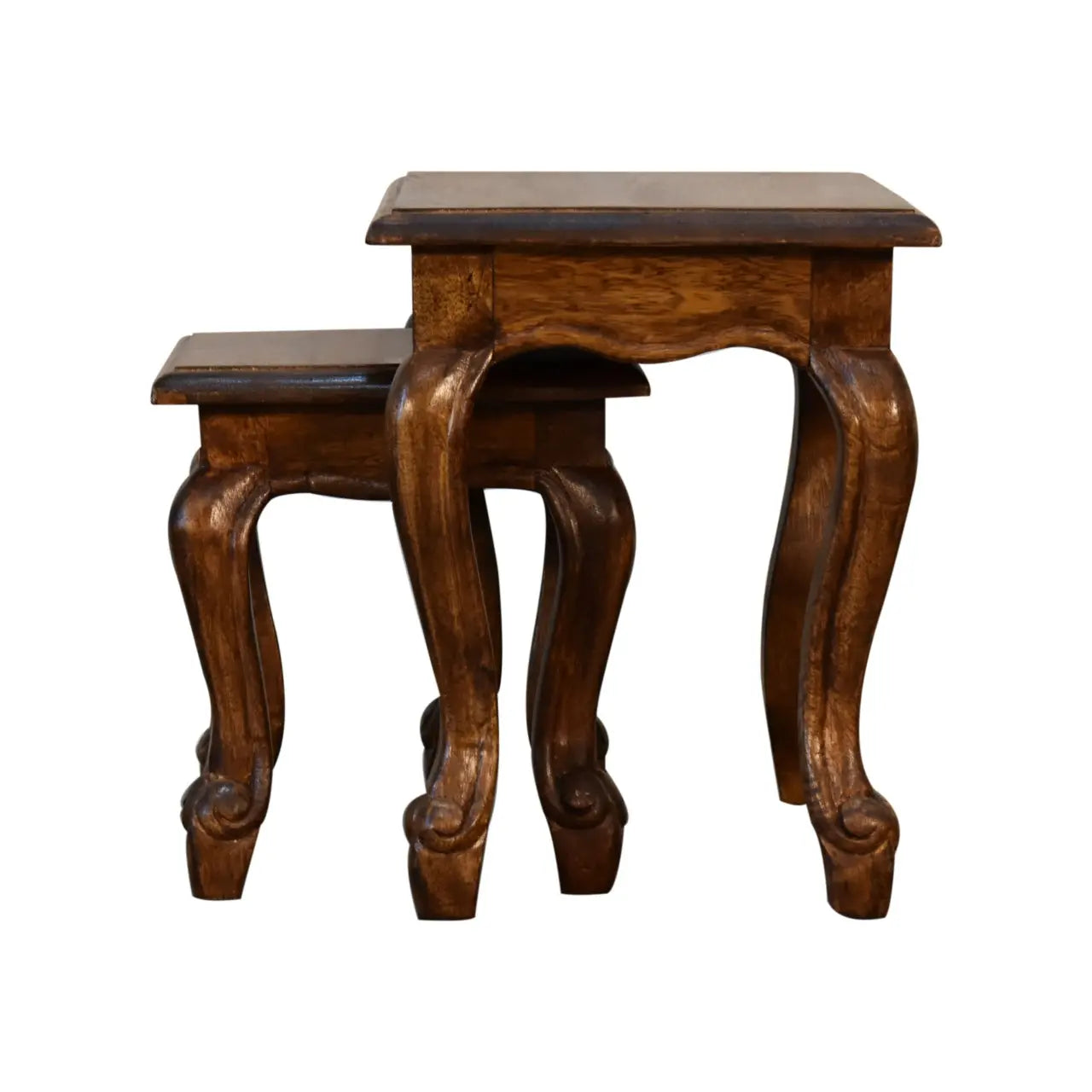 Chestnut French Style Stool Set - Living with Luxury
