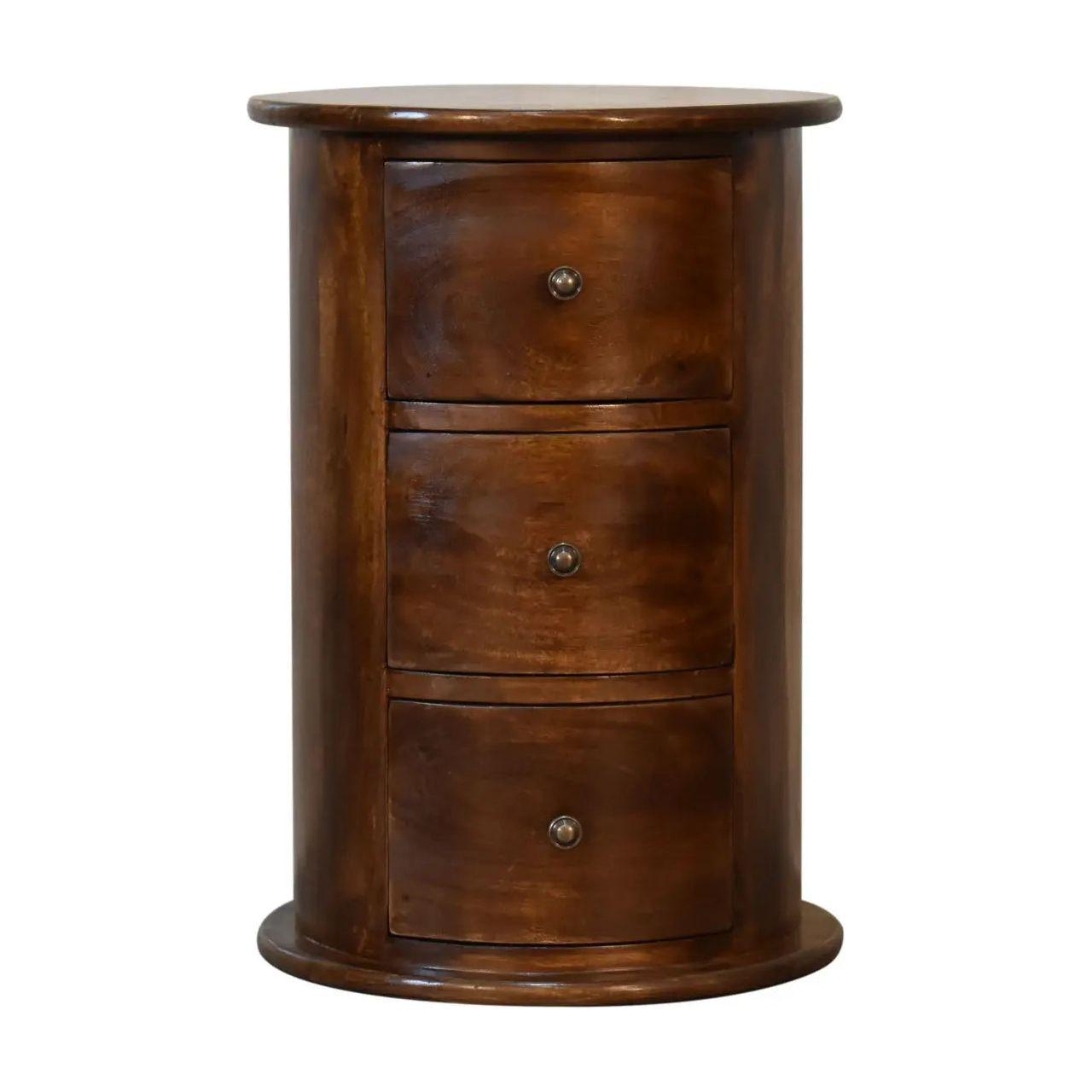 3 Drawer Chestnut Drum - Living with Luxury
