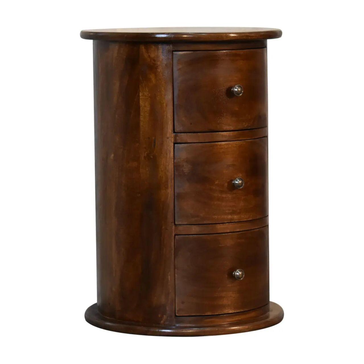 3 Drawer Chestnut Drum - Living with Luxury