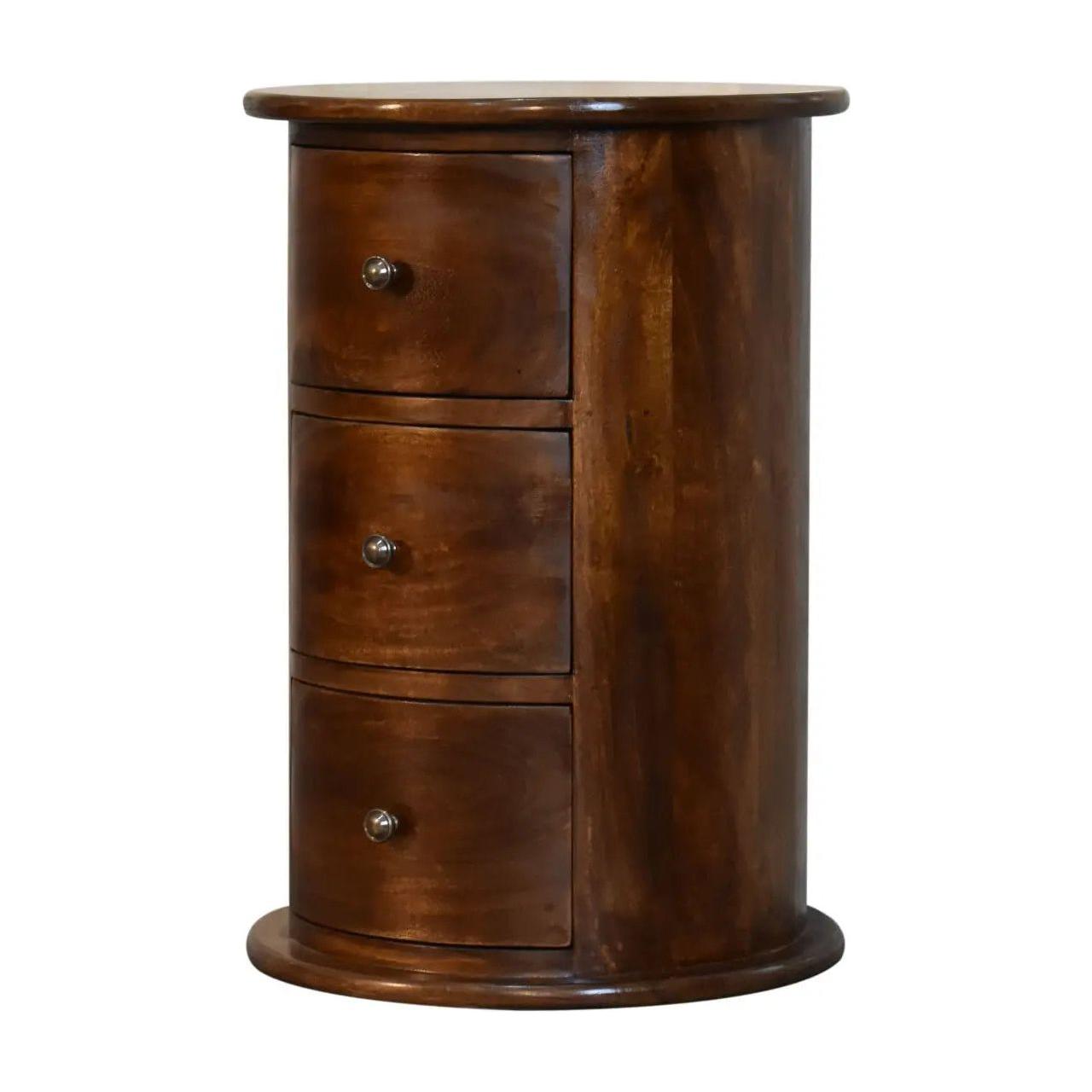 3 Drawer Chestnut Drum - Living with Luxury