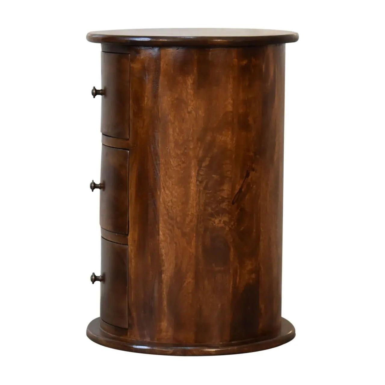 3 Drawer Chestnut Drum - Living with Luxury