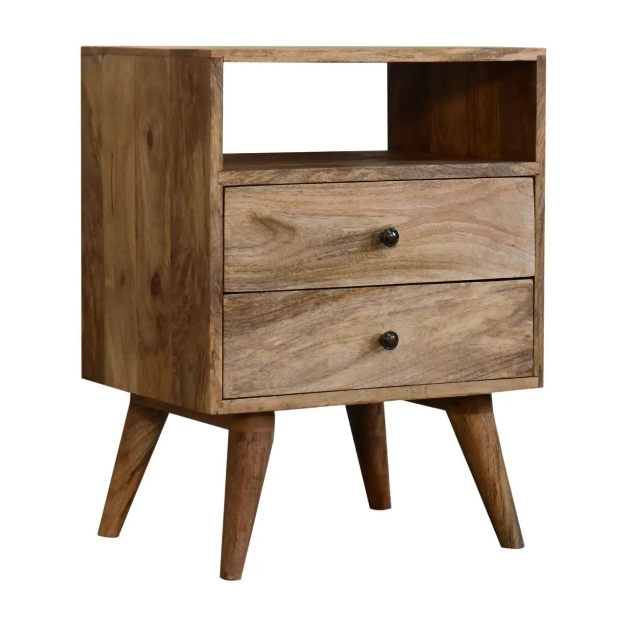 Classic Oak-ish Bedside - Living with Luxury