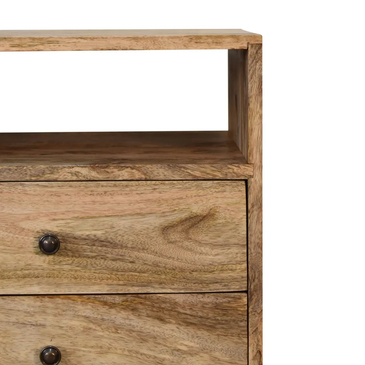 Classic Oak-ish Bedside - Living with Luxury