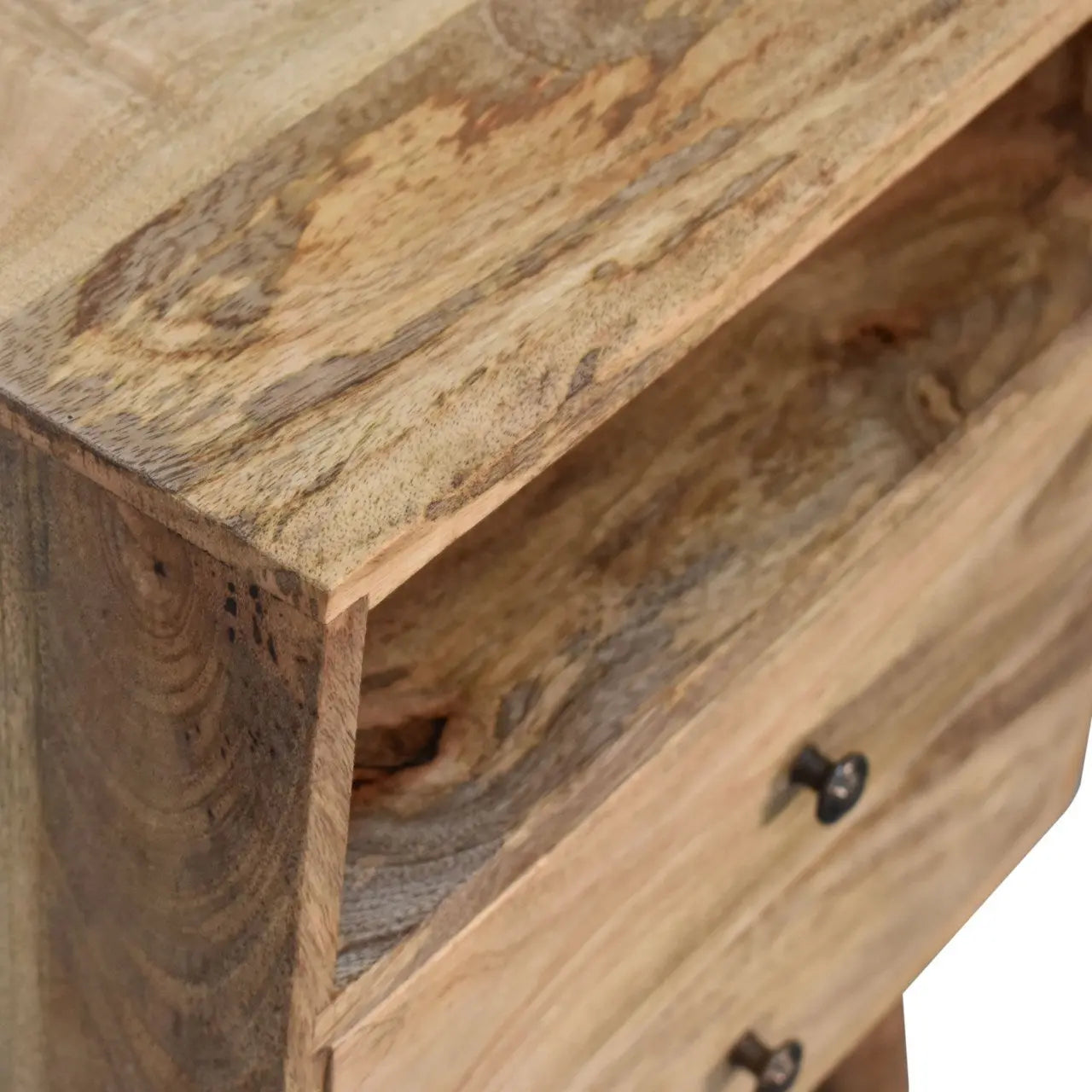 Classic Oak-ish Bedside - Living with Luxury