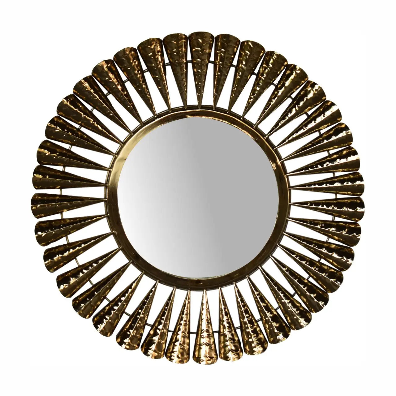Brass Coned Mirror - Living with Luxury