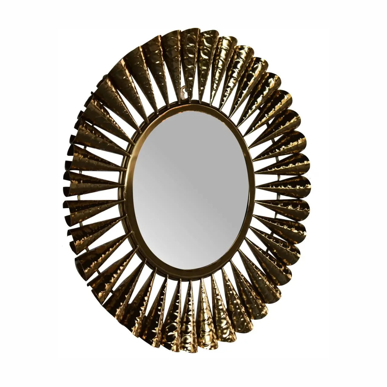 Brass Coned Mirror - Living with Luxury