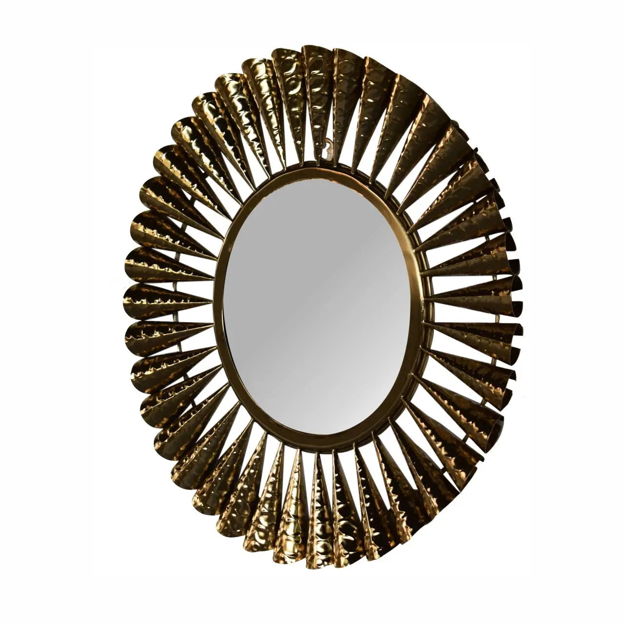 Brass Coned Mirror - Living with Luxury