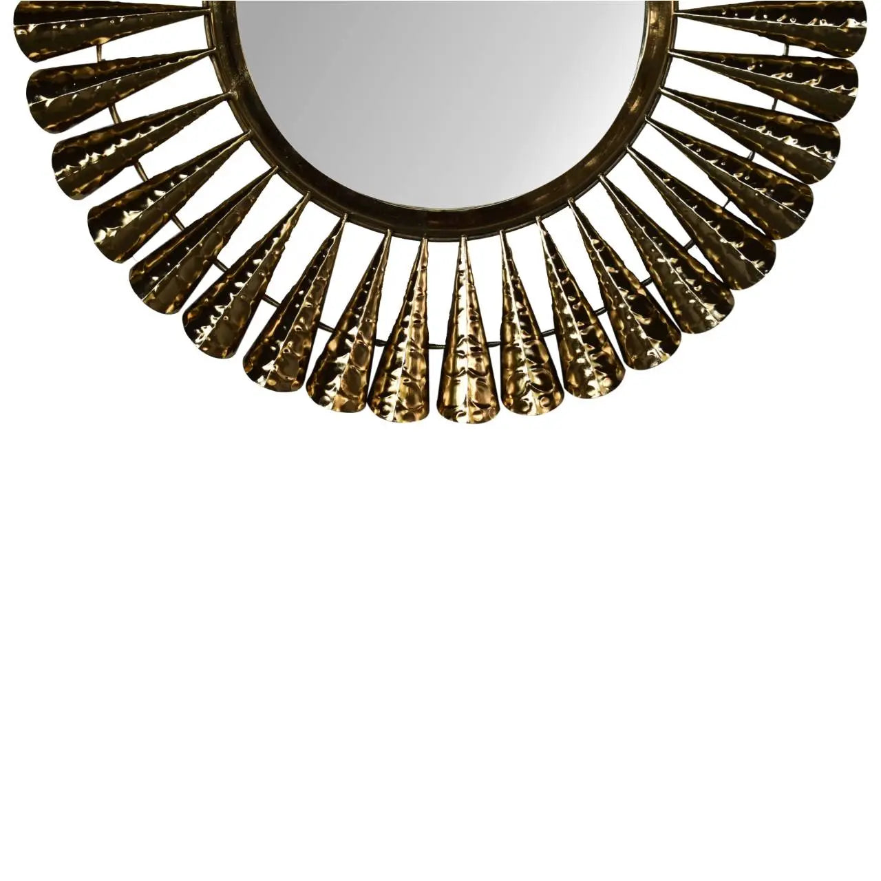Brass Coned Mirror - Living with Luxury