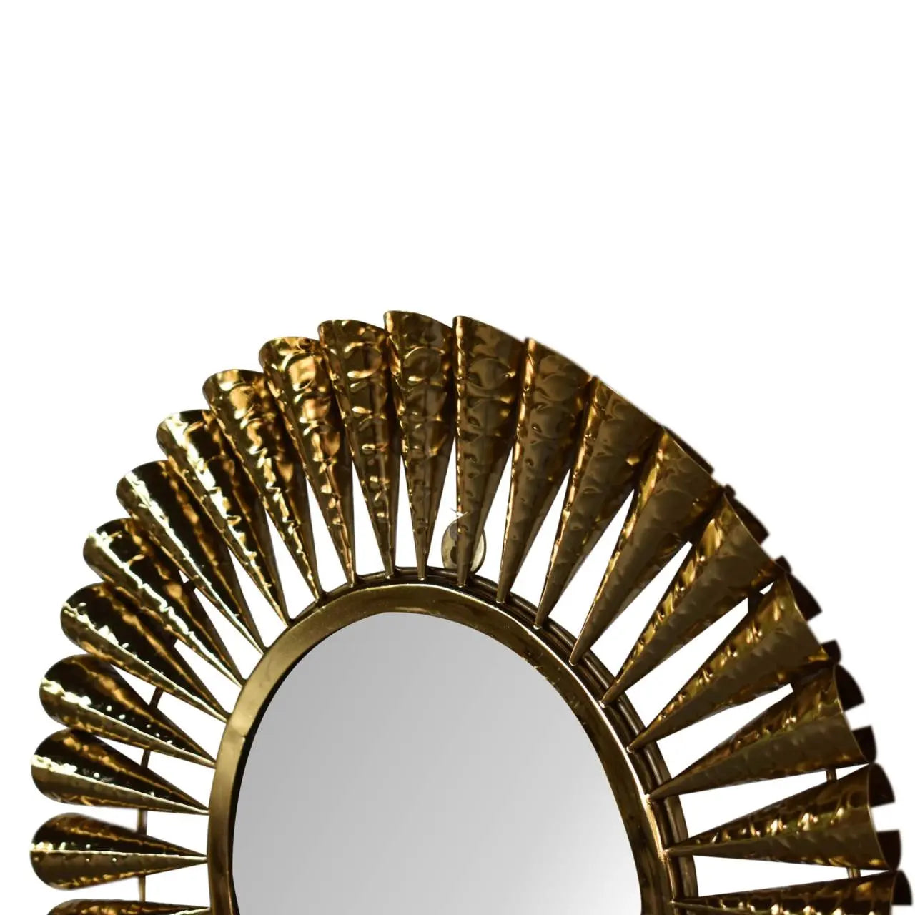 Brass Coned Mirror - Living with Luxury