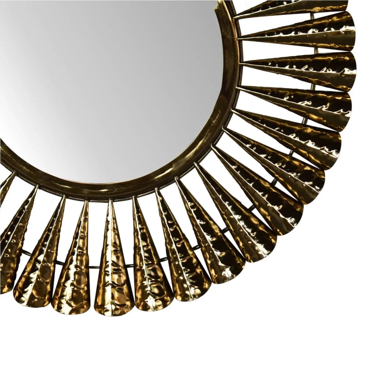 Brass Coned Mirror - Living with Luxury